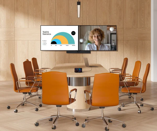 Yealink_MeetingBar_A40_Video_Conferencing_Setup_in_Modern_Conference_Room_600x