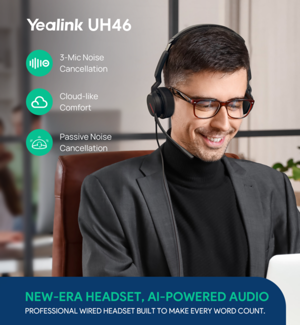 Yealink UH46 USB Wired Headset - Image 2